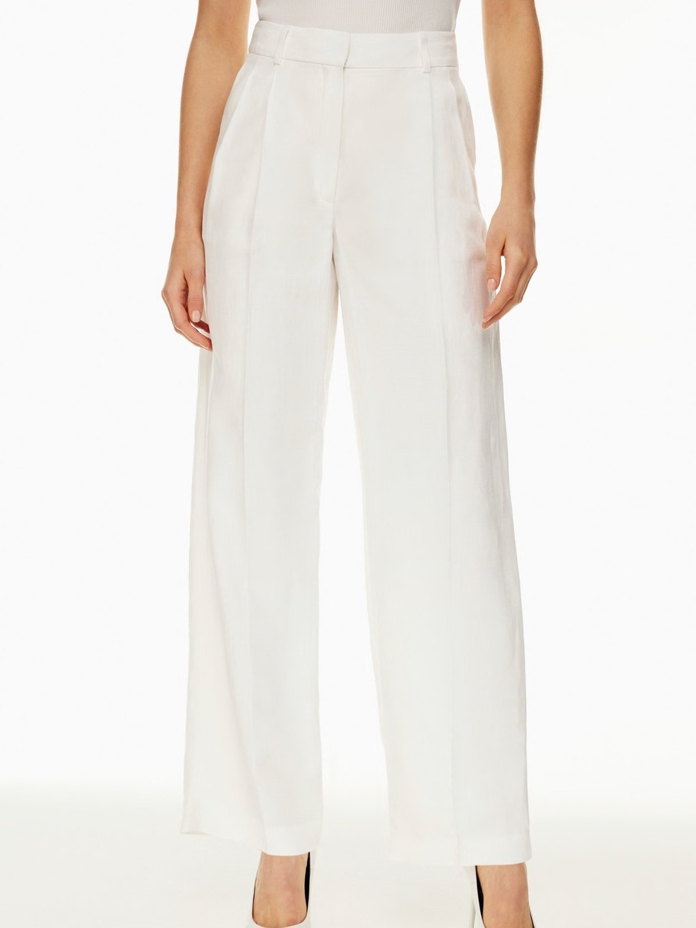NWT Aritzia Baboon Pleated Linen Wide Leg Pants